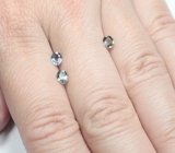 Редкий набор из 3 полихромных сапфиров 1,25 карата