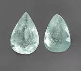 Серьги с параиба турмалинами 1,34 карата