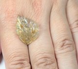 Резной кварц с рутилом 13,91 карата