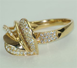 Великолепное изящное кольцо с бриллиантами Золото