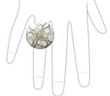 Комплект "Фламенго" с морскими раковинами Серебро 925
