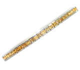 Изящный браслет с золотистыми цитринами Серебро 925