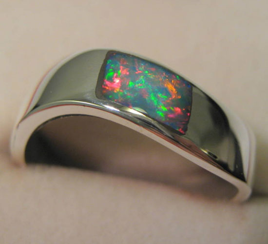 Кольцо С Черным Опалом Купить