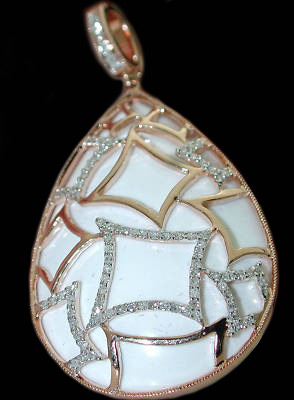 Подвеска с кахолонгом и бриллиантами от SP jewelry design