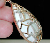 Подвеска с кахолонгом и бриллиантами от SP jewelry design Золото
