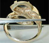 Кольцо с сапфирами и бриллиантами Золото