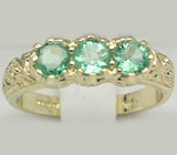 Кольцо с изумрудами от D&J Magic Jewelry Золото