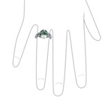 Кольцо из коллекции "Ireland" с зеленым аметистом Серебро 925