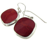 Серьги с кораллом Серебро 925
