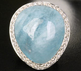 Роскошное кольцо из коллекции «Mafia» с 76-каратным аквамарином Серебро 925