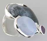 Кольцо с дендритическим опалом Серебро 925