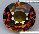 Кольцо с топазолитом и бриллиантами Золото