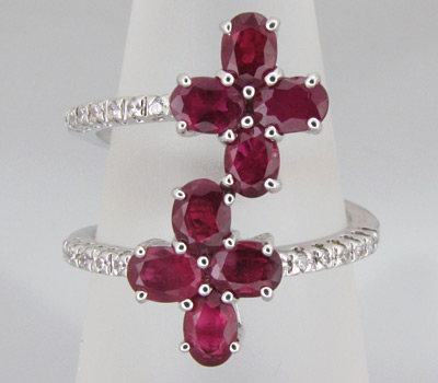 Кольцо из коллекции "Sunshine" с сапфирами