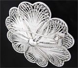 Брошь из коллекции "Elegance" Серебро 925