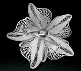 Брошь из коллекции "Elegance" Серебро 925