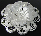 Брошь из коллекции "Elegance" Серебро 925