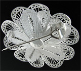 Брошь из коллекции "Elegance" Серебро 925