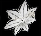 Брошь из коллекции "Elegance" Серебро 925