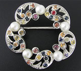 Брошь "Морская Рапсодия" Серебро 925