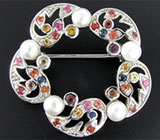 Брошь "Морская Рапсодия" Серебро 925