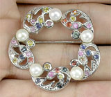 Брошь "Морская Рапсодия" Серебро 925