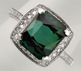 Кольцо с голубовато-зеленым турмалином Золото