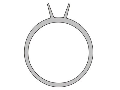 Кольцо с малым круглым камнем